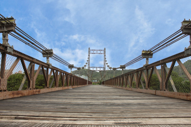 印度马哈拉施特拉邦浦那欣杰瓦地的穆萨河上著名的木桥。图片下载