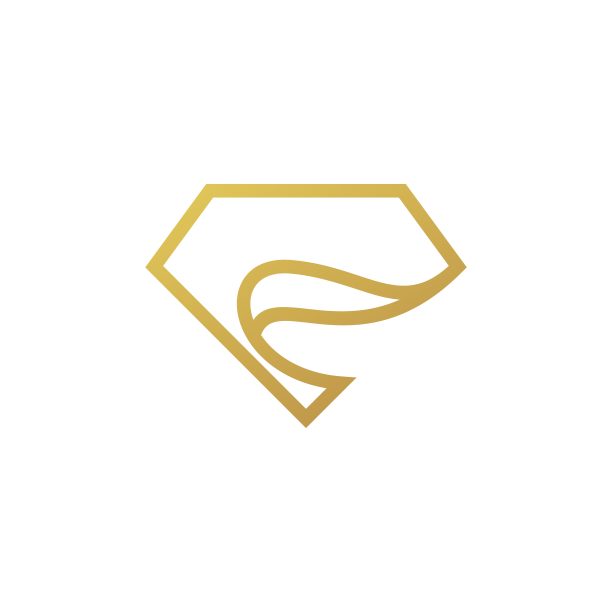 钻石豪华线艺术矢量模板设计插图图片下载