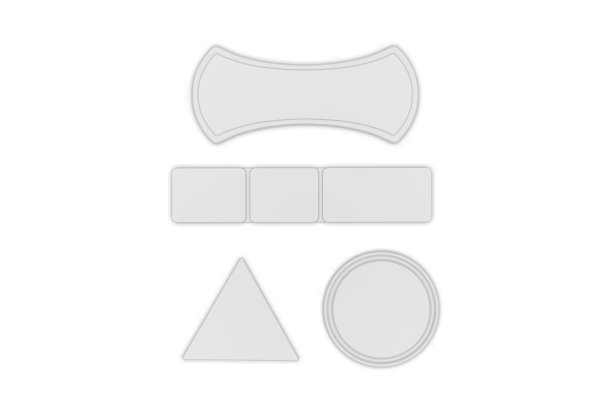 多用途凝胶垫的手机支架品牌。3 d渲染插图。图片下载