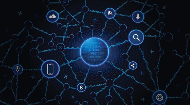 科技概念点线组成的抽象地球素材图片