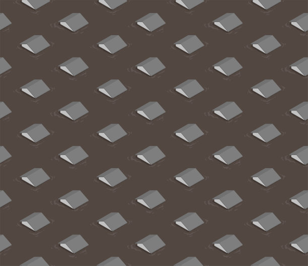 居住在水墙下的房子三维等距无缝模式，洪水灾害概念海报和社会旗帜张贴广场设计插图孤立在棕色背景与复制空间，矢量eps 10图片下载