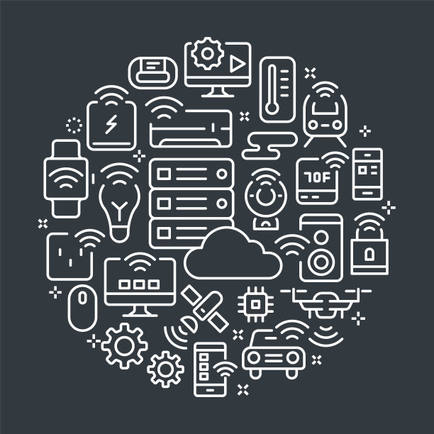 物联网大纲插图概念。图片下载