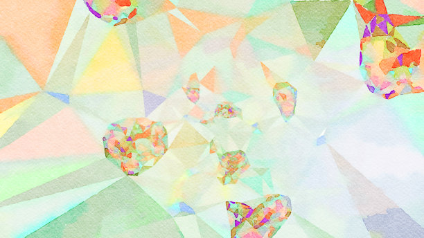 水彩插图几何背景图片下载