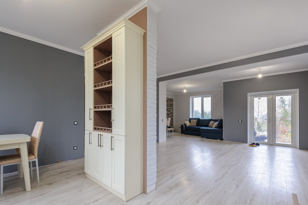 现代餐厅和客厅内部图片下载