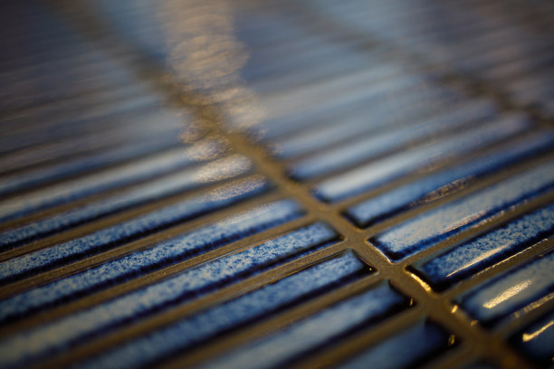 蓝色瓷砖文摘图片下载