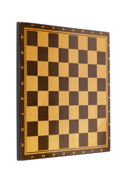 孤立的木制空棋盘图片下载