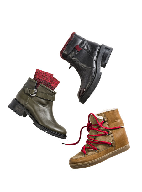皮靴和袜子孤立在白色背景图片下载