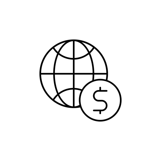 美元图标：用于UI和UX的简易线条轮廓矢量图，适用于网站或移动应用图片下载