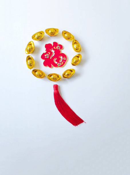 白色背景春节平面布局图片下载