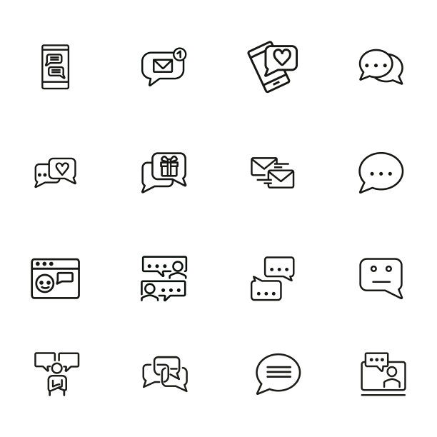 聊天室线路图标设置图片下载