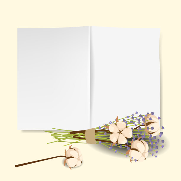 干薰衣草和棉花捧花和仿空间结婚图片下载