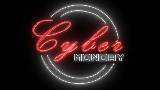 霓虹风格的网络星期一字母图片下载