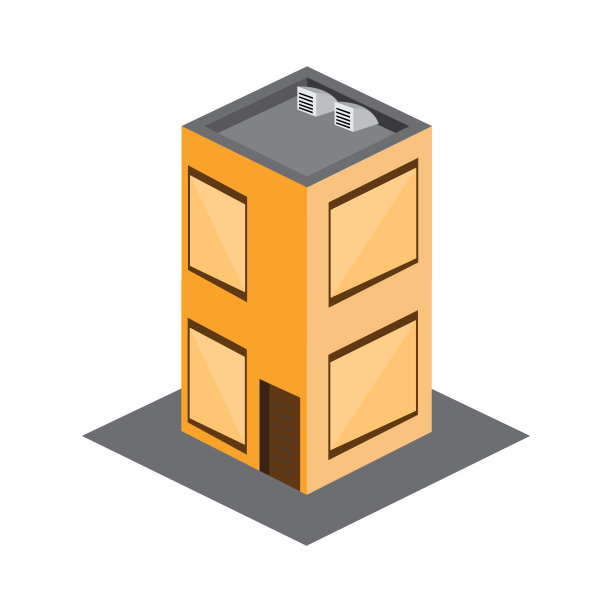 孤立的3 d建筑图片下载