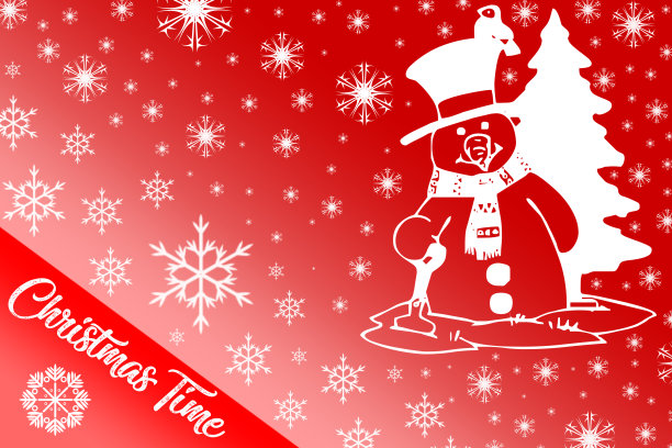 圣诞节期间以白色字母为红色背景，装饰以圣诞图案图片下载