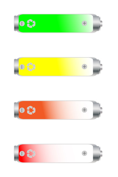 电池电池隔离白色图片下载