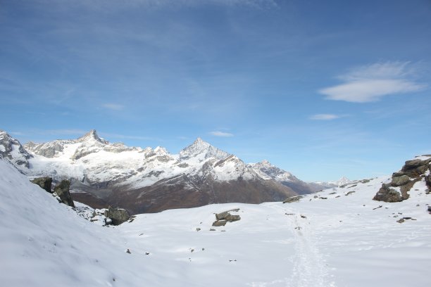 美丽的风景Riffelberg，泽马特，瑞士，欧洲图片下载