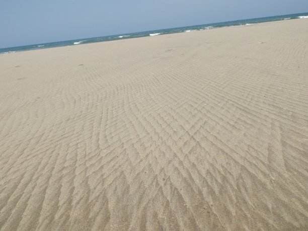 海滩风景Pichavaram，泰米尔纳德邦图片下载