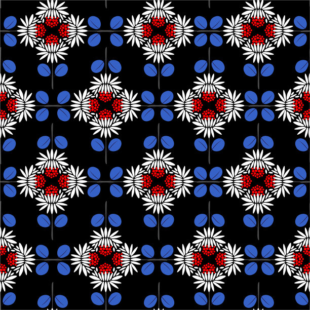 美丽的几何protea花卉图案无模矢量，设计时尚，织物，网，壁纸，包装和所有印花图片下载