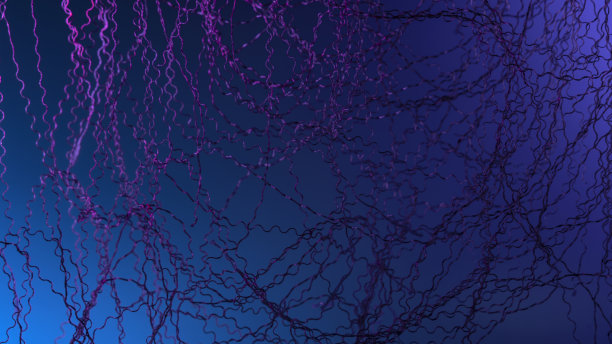 抽象背景的彩色缠结线图片下载