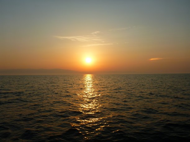 海洋日落照片图片下载