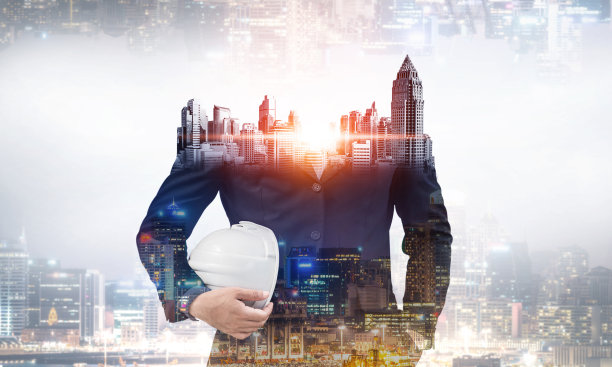 未来的建筑工程项目。图片下载