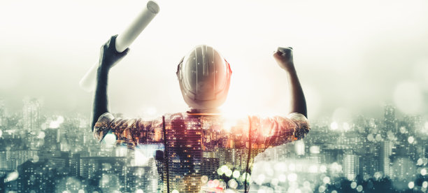 未来的建筑工程项目。图片下载