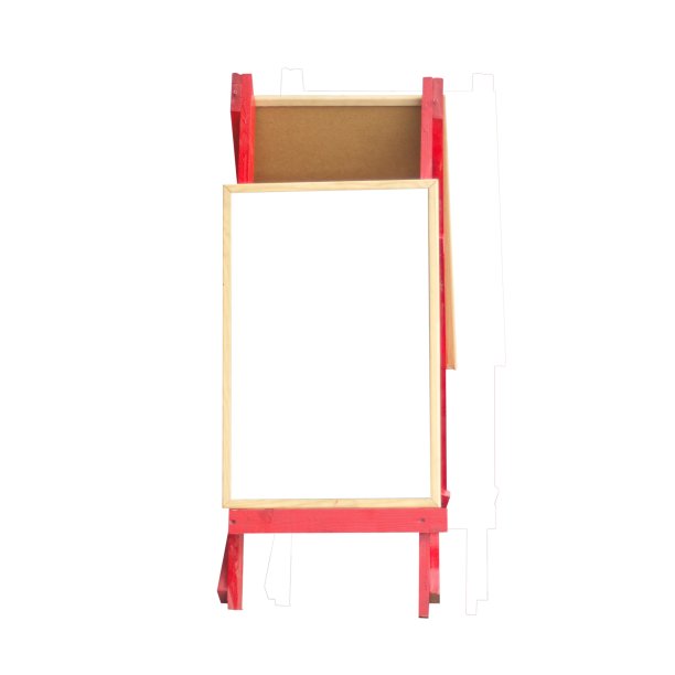 户外摊位与广告隔离在白色图片下载