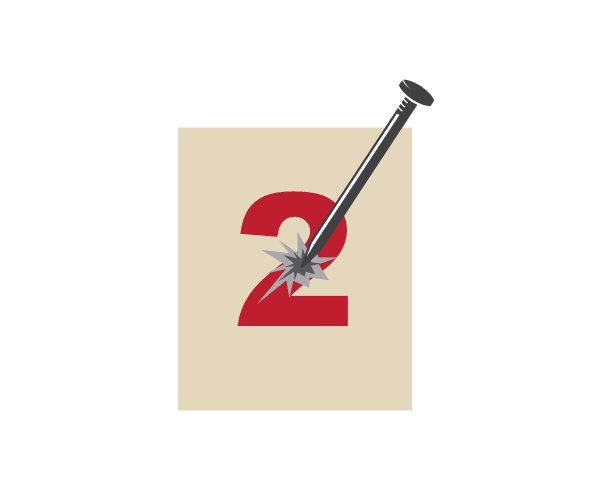 金属钉子矢量插图设计图片下载