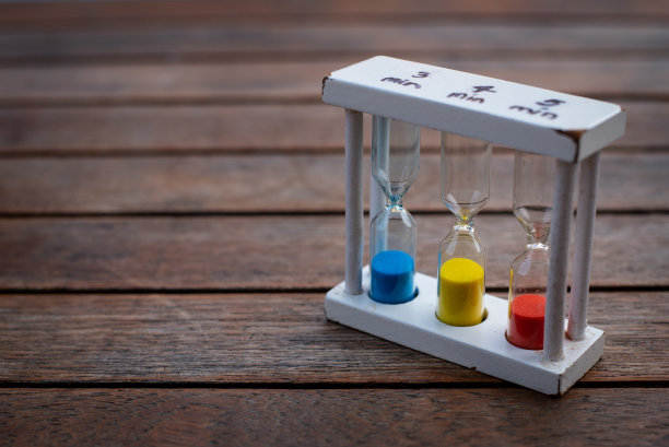 沙漏时间计数器仪器时间测量。图片下载