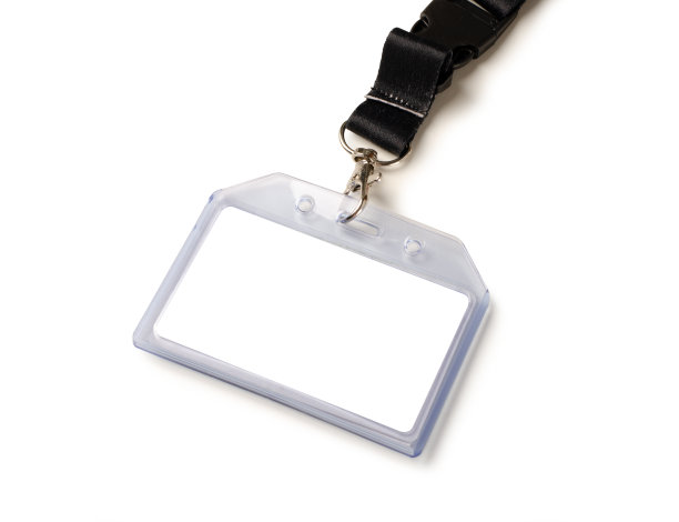 空白bagde模型孤立在白色背景上图片下载