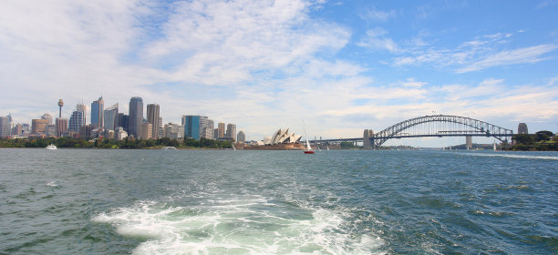 悉尼海港上空的地平线图片下载