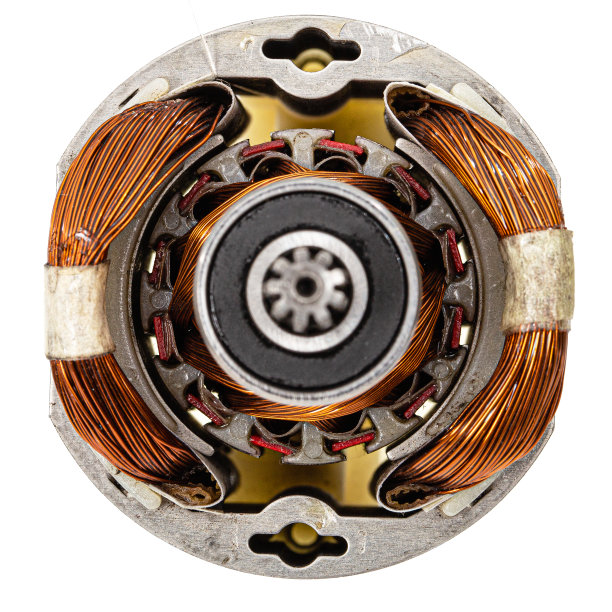 电机隔离在白色背景上图片下载