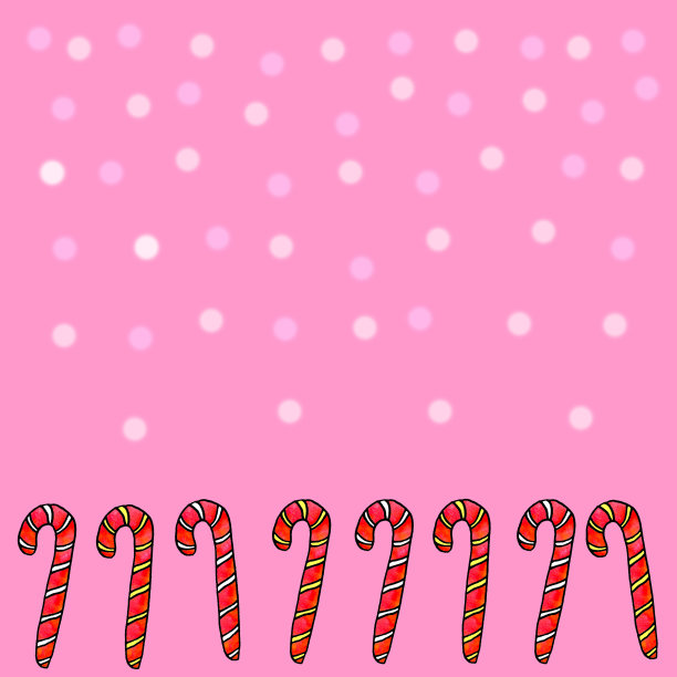 无缝图案与糖果甘蔗排在底部边缘。新年、圣诞节、假日背景。适用于贺卡、包装纸、包装、纺织品、织物、印刷品等图片下载