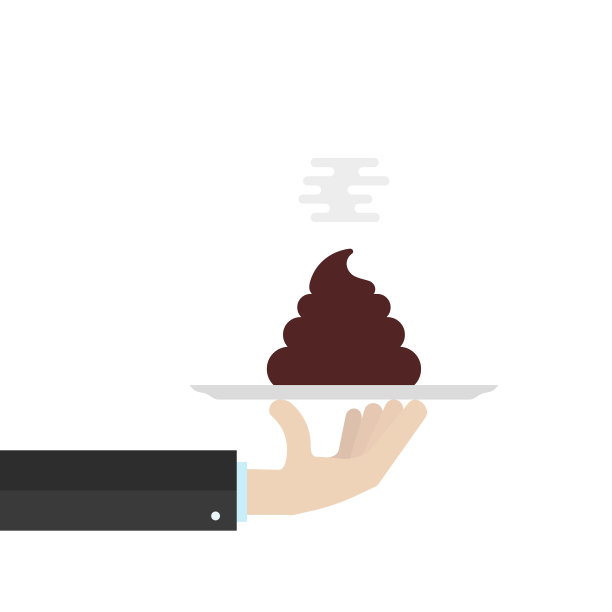 手捧一堆屎在盘子上图片下载