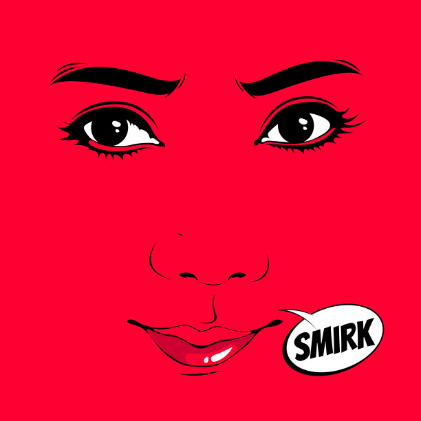 漫画风格的女性面孔图片下载