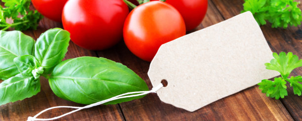 用罗勒和欧芹做横幅图片下载