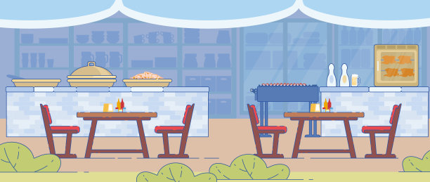 传统的烧烤餐厅设计图片下载