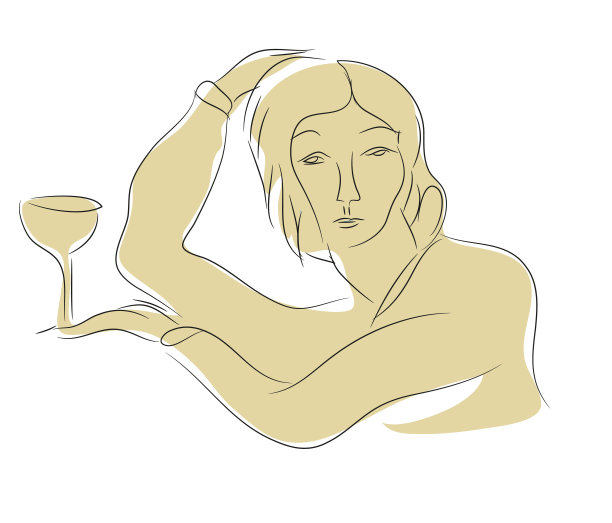 酒精问题的说明。图片下载