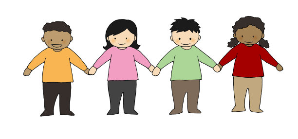 孩子们手拉手图片下载