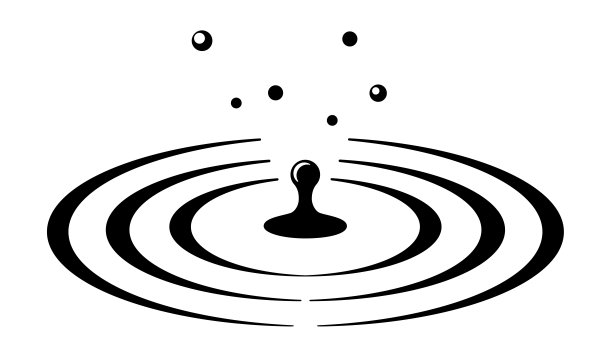 水滴和涟漪，飞溅的图标图片下载