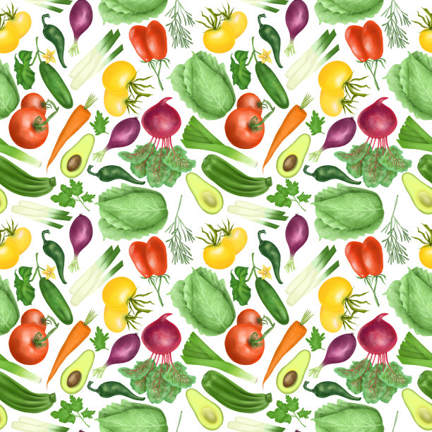 与有机蔬菜无缝搭配图片下载