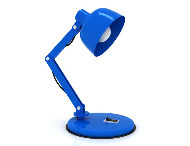 台灯的概念。三维演示图片下载
