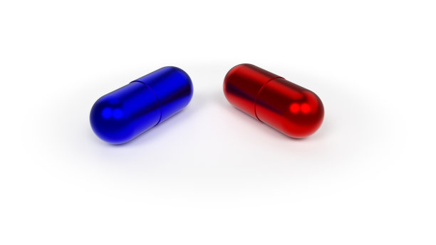 红色药丸蓝色药丸图片下载