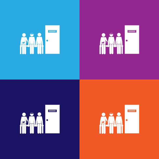 等待医生图标的病人。医院图标中的病人元素。标志、轮廓符号等为网站、网站收集图标图片下载