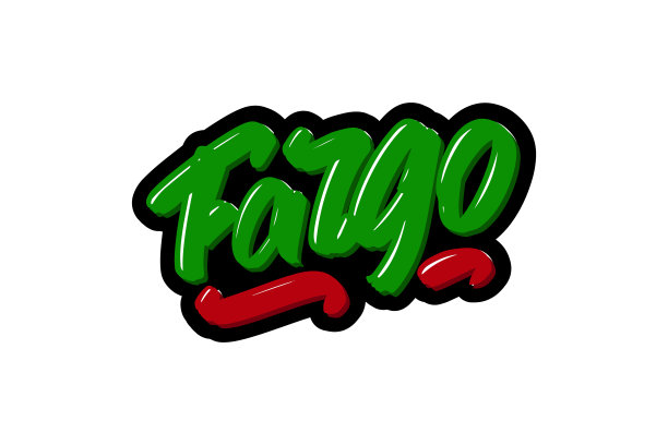 法戈手绘现代笔刷文字。矢量插图标志印刷和广告。图片下载