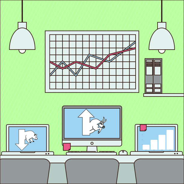 在家工作，观察股市行情图片下载