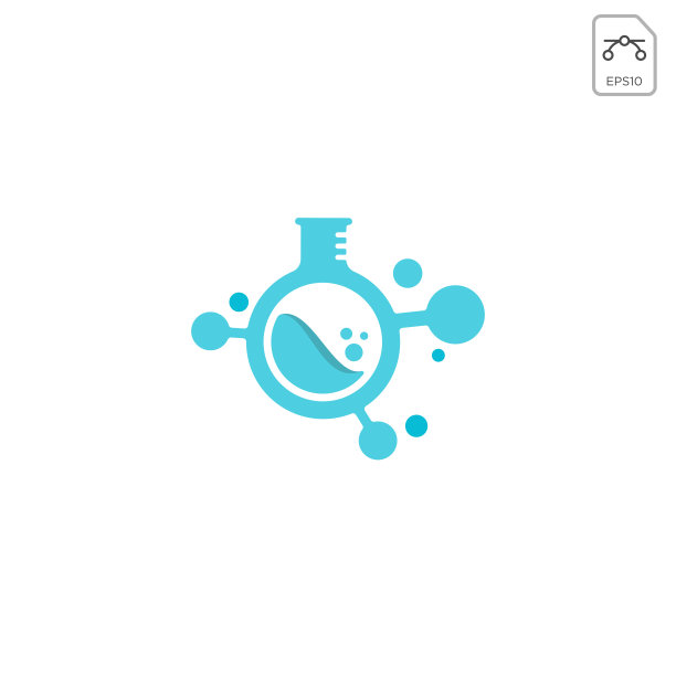 实验室共享符号模板矢量图标元素隔离图片下载