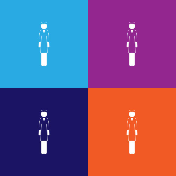 医生女人图标。医院图标中的病人元素。标志，轮廓符号收集图标为网站，网页设计，移动应用程序图片下载