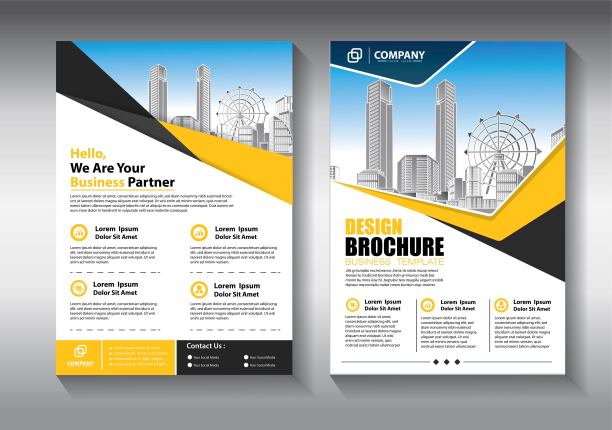 业务抽象向量模板。宣传册设计，涵盖现代布局，年度报告，海报，传单A4彩色三角形，几何形状的科技，科学，市场与灯光背景图片下载