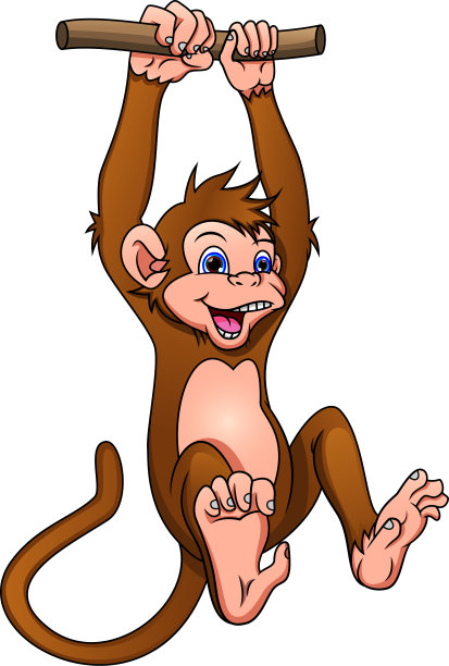 卡通可爱的猴子图片下载